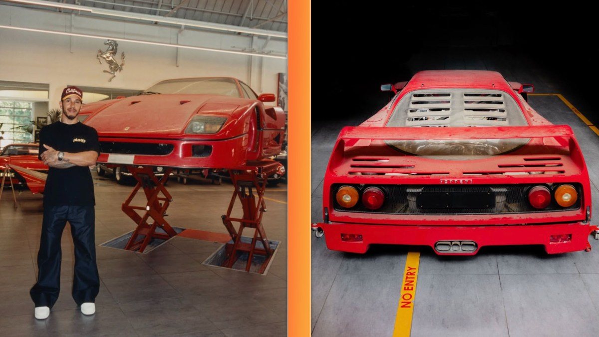 Ferrari F40 găsit de Lewis Hamilton: 30 de ani de praf