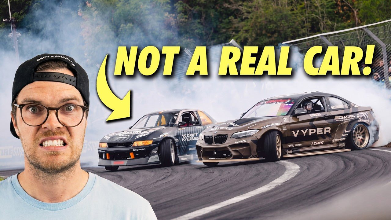 Mașină de drift printată 3D vs Adam LZ la Castle Combe